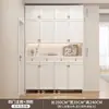 Zapatero de Madera Maciza con Banco Integrado para Uso Doméstico, Gabinete de Almacenamiento de Gran Capacidad para Entrada, Gabinete de Vestíbulo con Compartimentos