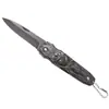 Cuchillo Plegable Multifuncional de Supervivencia al Aire Libre Cuchillo Portátil al Aire Libre Filoso Defensa Alta Dureza Cuchillo de Camping para Frutas