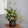 Cesta de Flores, Cesta de Bambú Tejida, Arreglo Floral Popular Chino, Arreglo Floral Chino Jianshan, Decoración del Hogar Creativa