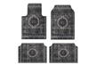 Alfombrilla Retro Persa para Coche Amazon Resistente al Desgaste Resistente a la Suciedad Alfombrilla Especial de Cuatro Piezas Etiquetado TEMU