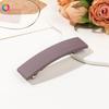 Versão Coreana Qiyue de presilha de cabelo fosca para mulheres, presilha de mola para coque na nuca, presilha simples para rabo de cavalo, presilha superior, acessórios de cabelo, atacado