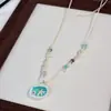 Doce Feriado~ Colar de Pérolas Shell Dopamina para Mulheres, Design de Nicho, Corrente para Clavícula Litorânea, Acessório para Passeio de Verão
