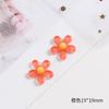 Lindo color resina transparente flor flor aretes diy joyería aretes accesorios de joyería material crema gel cabello