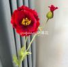 Flor artificial de papoula de tamanho grande decoração de casa local guia rodoviário arranjo de flores grande piso de papoula adereços de decoração de flores falsas