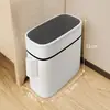 [Entrega de una pieza al por mayor pequeña] Cubo de basura con ranura estilo japonés Cubo de basura para inodoro Cubo de basura de prensa con tapa