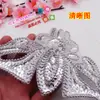 Nova Roupa Decoração de Performance de Palco Flor Decorativa Clássica Material DIY Flor de Contas Feita à Mão Flor de Lantejoula Cabeça de Bala Pequena