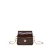 Bolso Pequeño Cruzado Multicolor Elegante, Bolso de Moda Popular en Internet, Bolso de Hombro de Alta Gama Estilo Coreano con Patrón de Piedra Mini