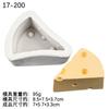 Molde de silicona para queso de simulación de tamaño grande y pequeño, cuadrado, redondo, para aromaterapia, creativo, para velas, molde para comida