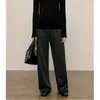 Mai* Pedido2026 Estilo Nuevo de Otoño Pantalones Deportivos Rectos Adelgazantes para la Cintura Pantalones Casuales para Mujer Pantalones de Pierna Ancha Modernos