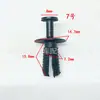 Fivela de forro de para-lama painel de porta coleção completa de vários tipos de clipe de parafuso de expansão alongado de plástico para para-lama de automóvel