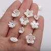 Mini concha de imitación perla de imitación flor de imitación abanico redondo DIY tocado de novia pasador accesorios pequeños pendientes pulsera material
