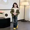 Ropa de abrigo para niñas 2026 nueva colección de otoño, tops elegantes para niños mayores, chaqueta de moda para niñas pequeñas, estilo de invierno moderno