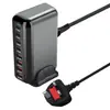 Carregador 320W Carregador 320W Nitreto de Gálio Pd Multifuncional Adaptador Pd Novo Modelo Transfronteiriço Carregador 320W de 8 Portas