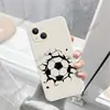 Funda de Silicona para Teléfono con Ilustración de Fútbol Estilo Europeo y Americano para iPhone 17, Cubierta Protectora Completa Anti-Caídas para Apple 16 Pro