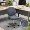 Funda Elástica de Polar de Color Sólido Dividida para Silla Transfronteriza, Universal a Prueba de Polvo, Tejido de Grano de Maíz, Funda para Silla de Oficina, Temu Dropshipping