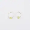 Pendientes de Aro Dorados Finos Geométricos Simples Europeos y Americanos Joyería de Oreja de Moda Creativa Estilo Retro Francés