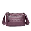 2021 Nova Bolsa Simples de Couro Macio para Mulheres Mães para Meia-idade e Idosos Versátil Durável Casual Bolsa de Ombro Transversal Porta-moedas