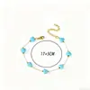 Collar de Turquesa con Cuentas de Nuevo Estilo Transfronterizo, Cadena Sencilla y Versátil para la Clavícula, Joyería de Moda para el Viaje Diario Estilo Europeo y Americano para Mujeres