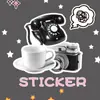 60 Cadernos Decorativos Preto e Branco, Capas de Celular, Tablets, Malas, Bolsas, Adesivos Impermeáveis Transfronteiriços Atacado
