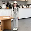 Conjunto de Otoño para Niñas 2026 Nueva Tendencia Ropa Popular de Otoño para Niños Pantalones de Campana Elegantes para Niñas Conjunto de Otoño