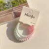 Cuerda para el pelo de color de chica dulce de moda, cuerda para el pelo de línea telefónica, banda de goma de alta elasticidad y duradera, accesorios para el pelo de mujer