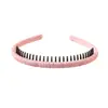 Banda para el cabello de flequillo básico y cabello despeinado de venta caliente transfronteriza, para lavarse la cara, presionar el cabello, con dientes antideslizantes, flor rota, accesorios para el cabello de verano para mujer
