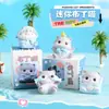 Mini enfeites de gatinho da sorte de desenho animado para mesa de casa, artesanato fofo de resina feito à mão, decoração para estação de computador