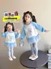 Conjunto de Otoño para Niña Elegante Malla Niños Elsa Princesa Sudadera Vestido Primavera Otoño Bebé Niña Leggings Conjunto de Dos Piezas