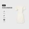 Vestido curto ombro a ombro para mulheres, estilo francês suave de verão, acinturado, de manga curta, um ombro só, puro e sedutor, justo ao corpo, vestido curto para baixinhas