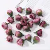 Flor de Brote de Té Pequeña Retro de 2,5 cm, Flor de Brote de Té de Seda Simulada, Corona de Flores DIY, Decoración de Boda, Flor Decorativa de Material Transfronterizo
