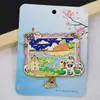 [Hebei] Shijiazhuang Chengde Qinhuangdao Atrações Turísticas Lembrancinhas Adesivos de Geladeira de Madeira Presentes Criativos Atacado