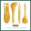 Set de Tabla Gua Sha de Cera de Abeja y Resina, Bastón Raspador Muscular Facial, Herramientas de Masaje para Todo el Cuerpo, Masaje de Puntos de Acupuntura, Herramientas de Belleza Gua Sha