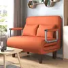 Sofá cama plegable, una pieza versátil para la sala de estar, perfecta para siestas y relajarse, ahorra espacio, individual y un sofá cama de tela moderno