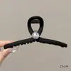 Novo modelo 2026 presilha de garra preta extra grande para cabelos grossos, presilha de tubarão, grampo de cabelo para coque na nuca, acessório de cabelo