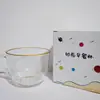 Vaso de Vidrio de Alta Calidad con Asa, Vaso Transparente para Agua del Hogar, Taza para Café con Leche, Taza para Desayuno con Avena, Vaso Pequeño de Regalo