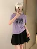 Loja Física Shisanxing de Guangzhou Fonte Camiseta de Algodão 220 Fios para Mulheres, Top de Manga Curta Direto da Fábrica, Fornecimento Exclusivo da Segunda Remessa de Verão