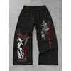 Pantalones Casuales de Marca Hip-Hop de Moda para Hombre 2025 Nuevo Exportación Transfronteriza Pantalones Largos Holgados de Moda