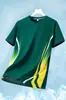 Camisetas de manga corta de seda de hielo al por mayor para fabricantes, camisetas deportivas de malla fina de seda de hielo para verano, transpirables, para correr, tallas grandes