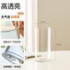 Sombra de Flor Acrílico Flor Despertar Florero Cubo Recto Adornos Sala de Estar Arreglo Floral Acrílico Sentido Avanzado Hidropónico Transparente Anti-Caída