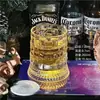 [Posavasos Luminoso Gratis] Nuevo Vaso de Vidrio Creativo 2026 Vaso Giratorio para Whiskey Vaso Giratorio para Licores Alivio del Estrés