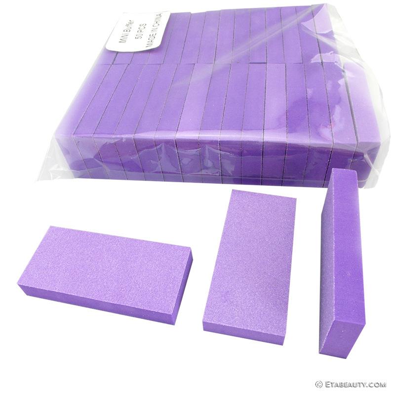 美甲方块锉迷你指甲锉海绵豆腐块海绵抛光板打磨块