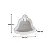 Molde de Colgante de Campana Redonda Navideña Transfronterizo Molde de Silicona para Colgante de Etiqueta Navideña de Pegamento de Cristal DIY