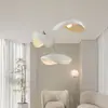 Lámpara Colgante Minimalista Nórdico Japonés para Restaurante Estilo Crema Simple Moderno Diseñador Wabi-Sabi Casa de Huéspedes Lámpara Creativa de Resina