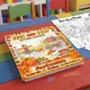 Pósters para colorear de compra directa transfronteriza, temas de cosecha de otoño, libros para colorear de encontrar y descubrir, cuadernos de dibujo para niños, diversión educativa de iluminación y reconocimiento
