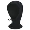 Bufanda Sombrero de Punto Integrado Otoño Invierno para Mujer Cordón Rayas Caliente Cubreorejas Gorro de Lana Bufanda Doble Uso