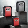Caja de Almacenamiento de Llave de Repuesto para Puerta Decoración Oculta Caja de Llaves con Contraseña Candado Antirrobo Puerta de Entrada del Hogar