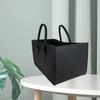 Cesta de fieltro para almacenamiento transfronterizo. Crea una bolsa de fieltro portátil para guardar leña, aperitivos, juguetes y artículos diversos. Cesta de fieltro para guardar bolsos.