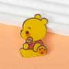 Broche Insignia Acrílico de Dibujos Animados Creativo Lindo Animal Oso Colgante Pin Adorno para Niños Parche