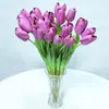 Tulipanes en 12 Colores, Flores Artificiales, Flores Falsas para Boda y Decoración del Hogar, Al Por Mayor