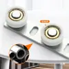 Posicionador de Puerta Corredera de Madera Empujar-Tirar Limitador Antivibración Fijador Rueda de Piso Limitadora Doble Rodamiento Accesorios para Puertas Correderas